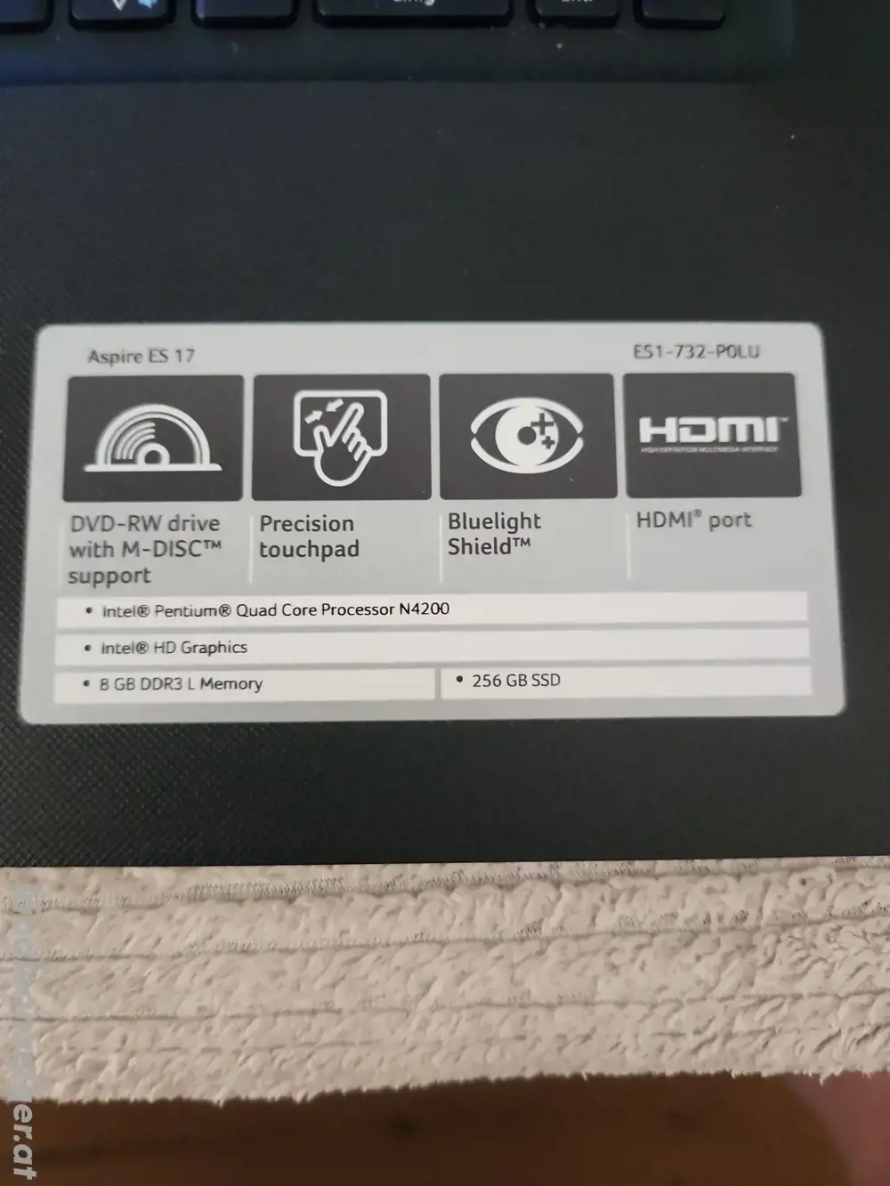 Laptop Acer 17 zoll es17 Laptop Acer 17 zoll es17