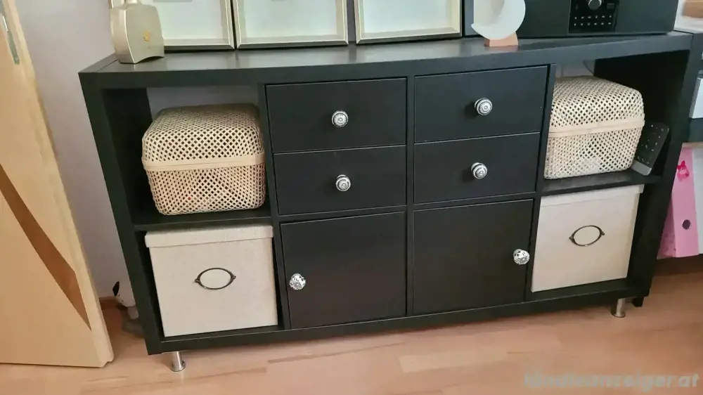 Schwarzes Ikea Kallax Regal Schwarzes Ikea Kallax Regal