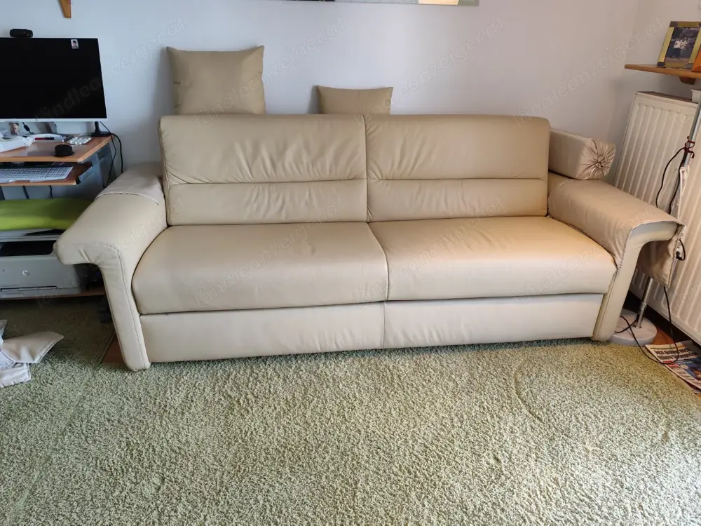 Doppelbett Ledercouch der Fa. Himmola , bekannte Markenqualität !!! Doppelbett Ledercouch der Fa. Himmola , bekannte Markenqualität !!!