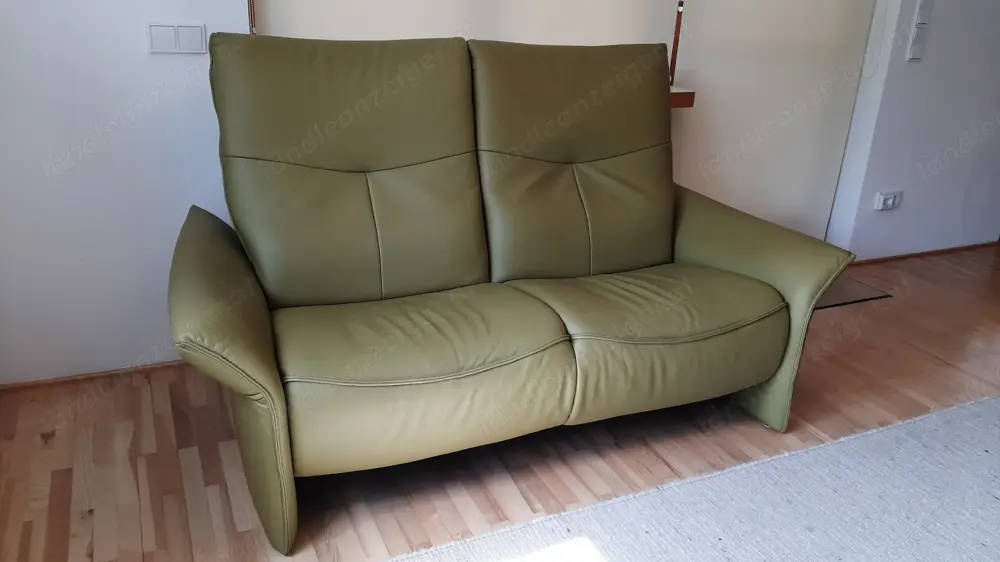 Leder Sofa - Couch 2,5-Sitzer - neuwertig - komfortabel und schön