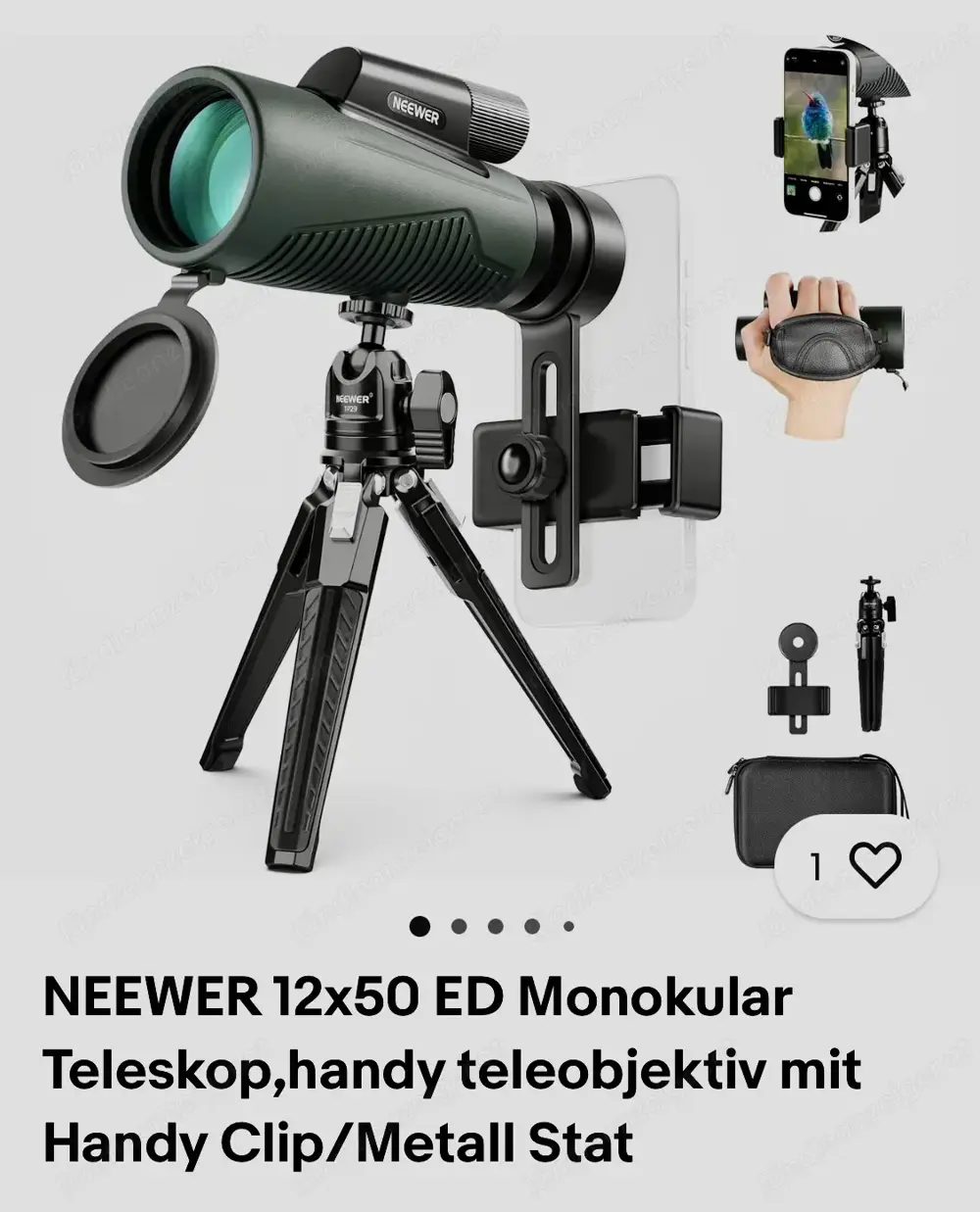 Neewer Monokular Teleskop, Handy Teleobjektiv mit Handy Chip und Metall Stativ Neewer Monokular Teleskop, Handy Teleobjektiv mit Handy Chip und Metall Stativ