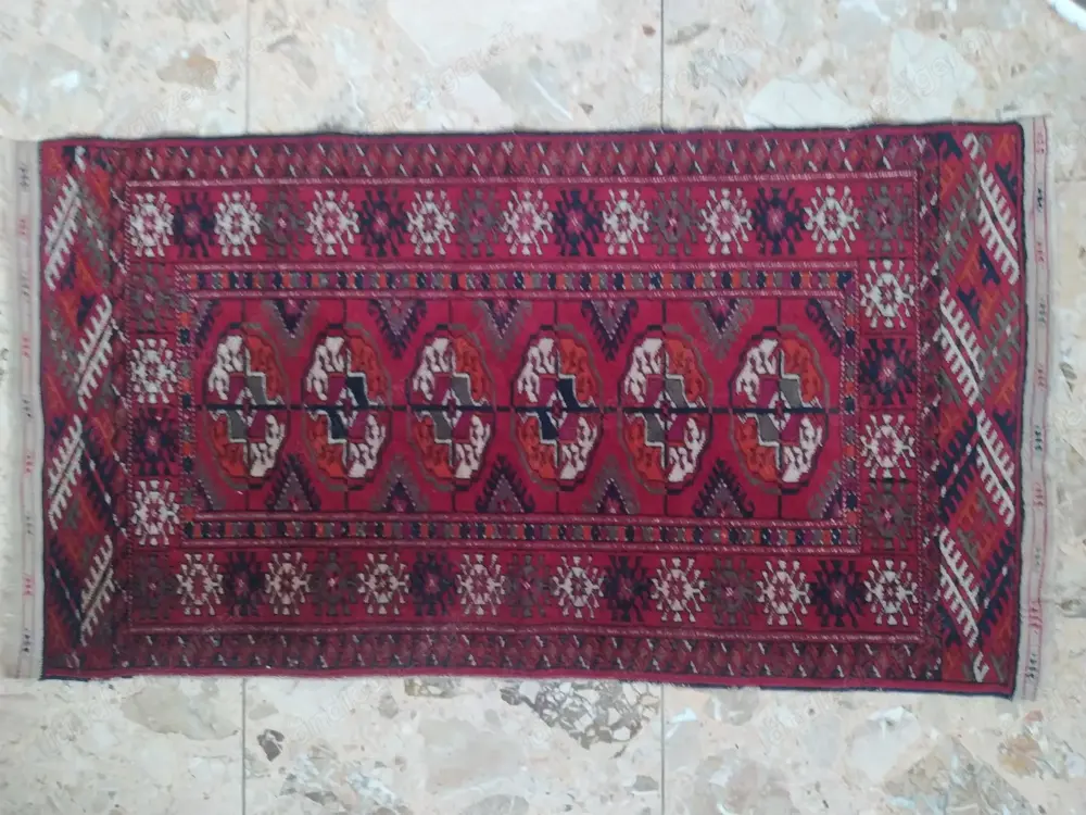 Pakistan Bokhara-Teppich 100x52 cm, , Nichtraucherhaushalt.