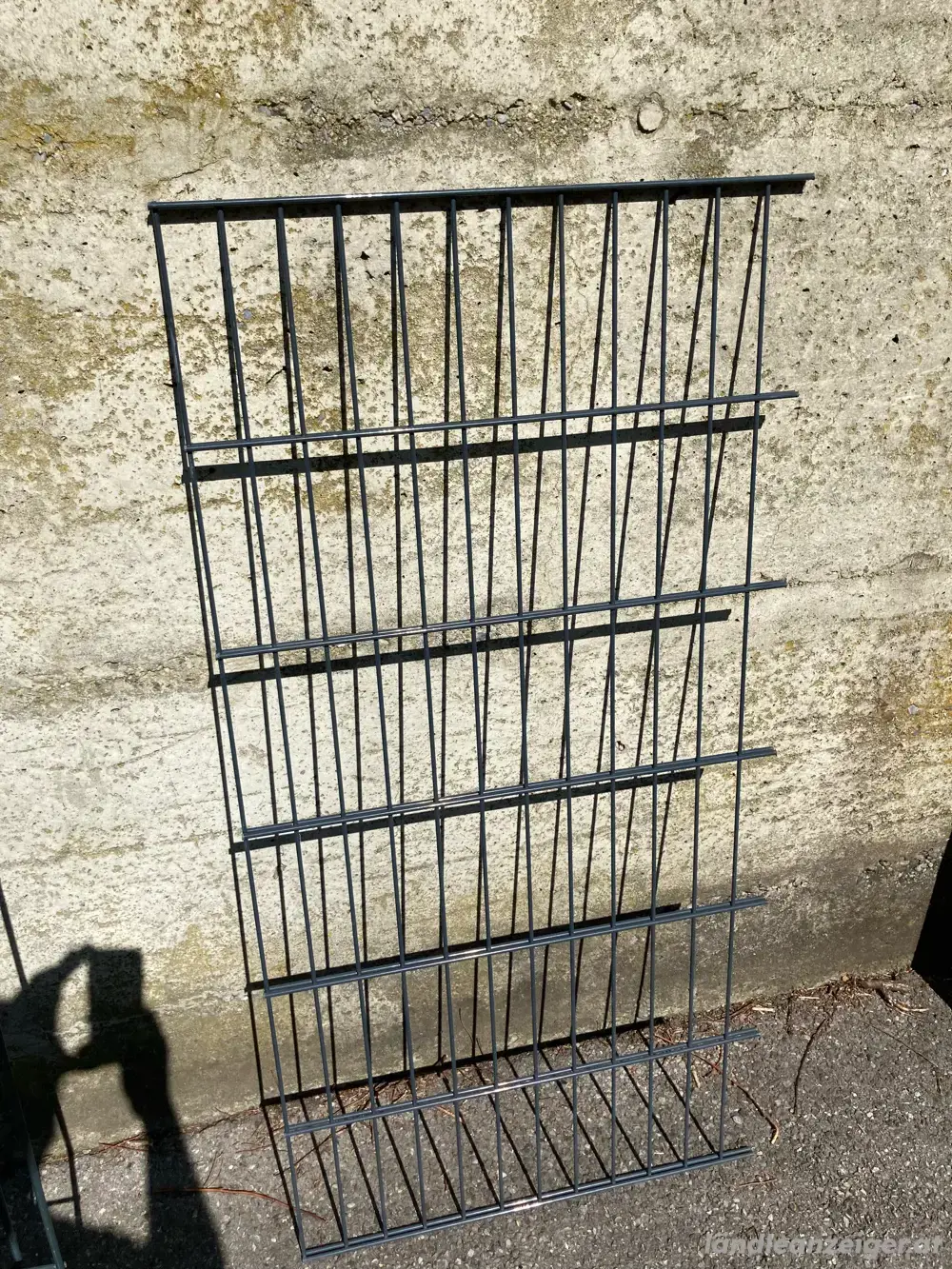 Gartenzaun anthrazit 120 x 60 cm