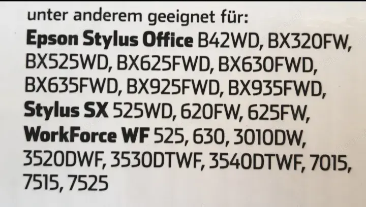 Druckerpatronen für Epson Stylus Druckerpatronen für Epson Stylus