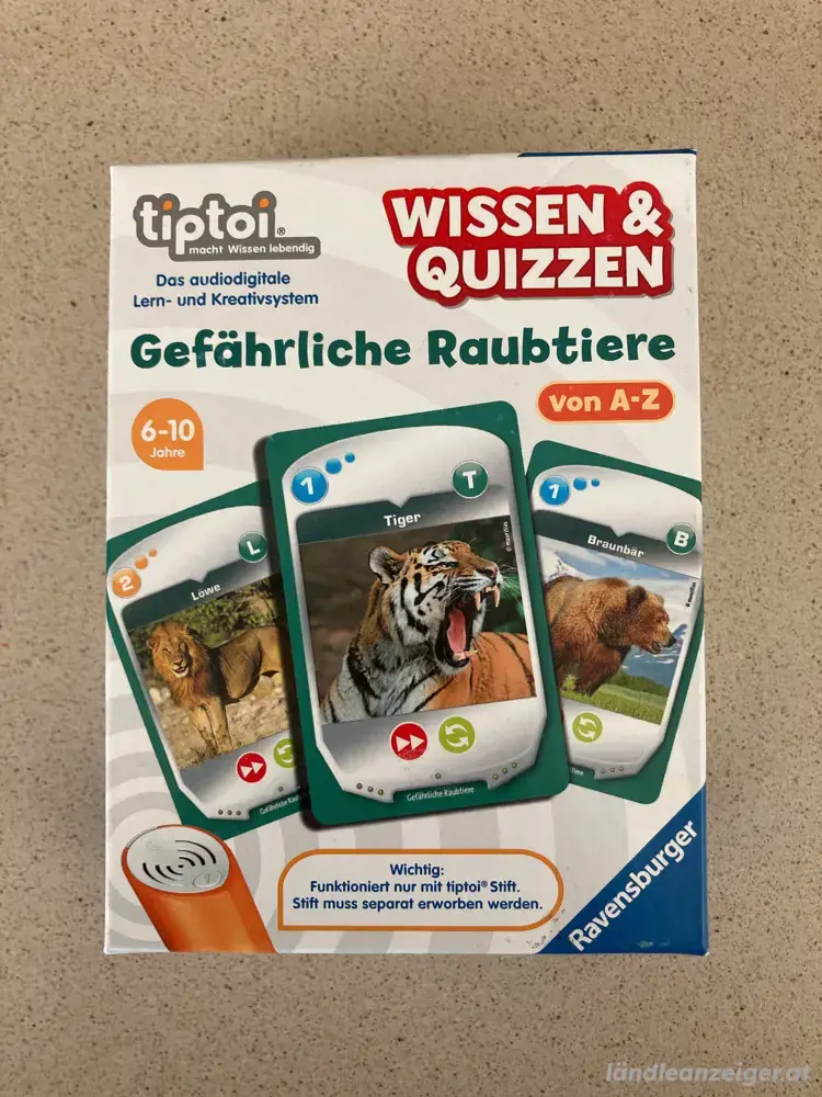 tiptoi Spiel: gefährliche Raubtiere