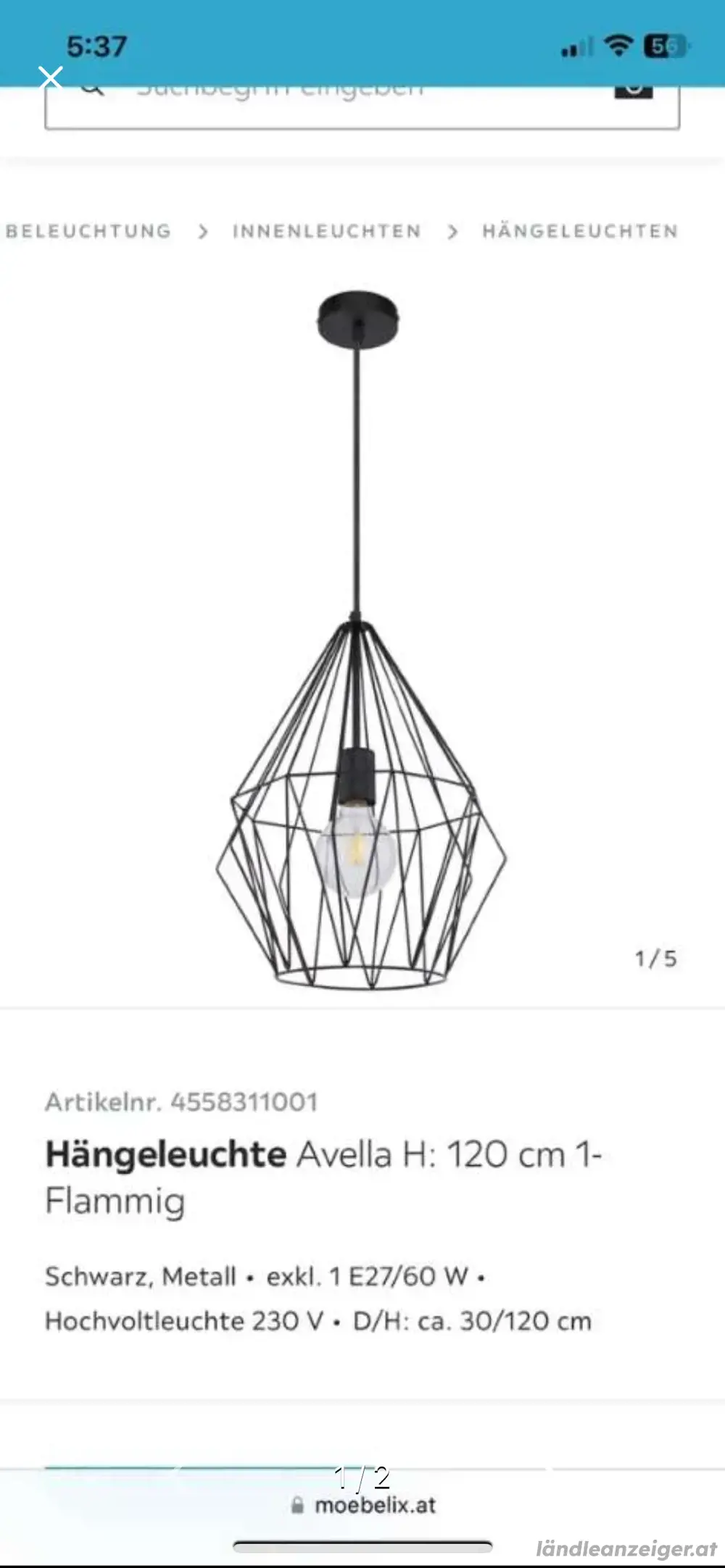 Hängeleuchte Esszimmerlampe Hängeleuchte Esszimmerlampe