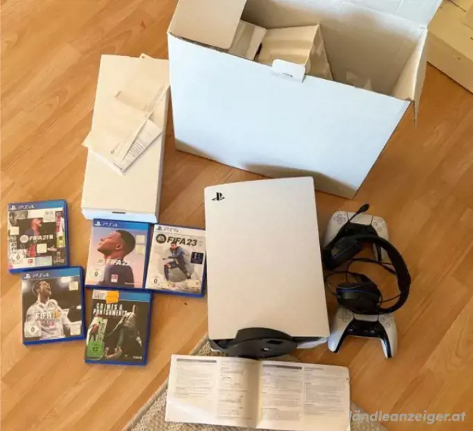 PS5 Disc Edition viel Zubehör wie Neu