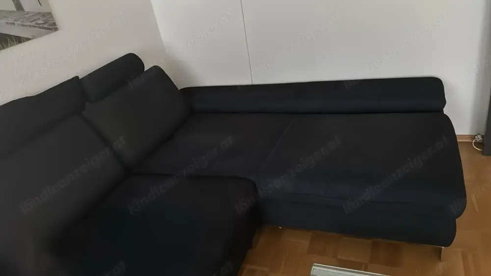 ECKSOFA in Webstoff Blau ECKSOFA in Webstoff Blau