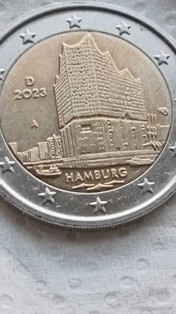 2 euro 2023 A Elbphilharmonie hamburg deutschland 2 euro 2023 A Elbphilharmonie hamburg deutschland