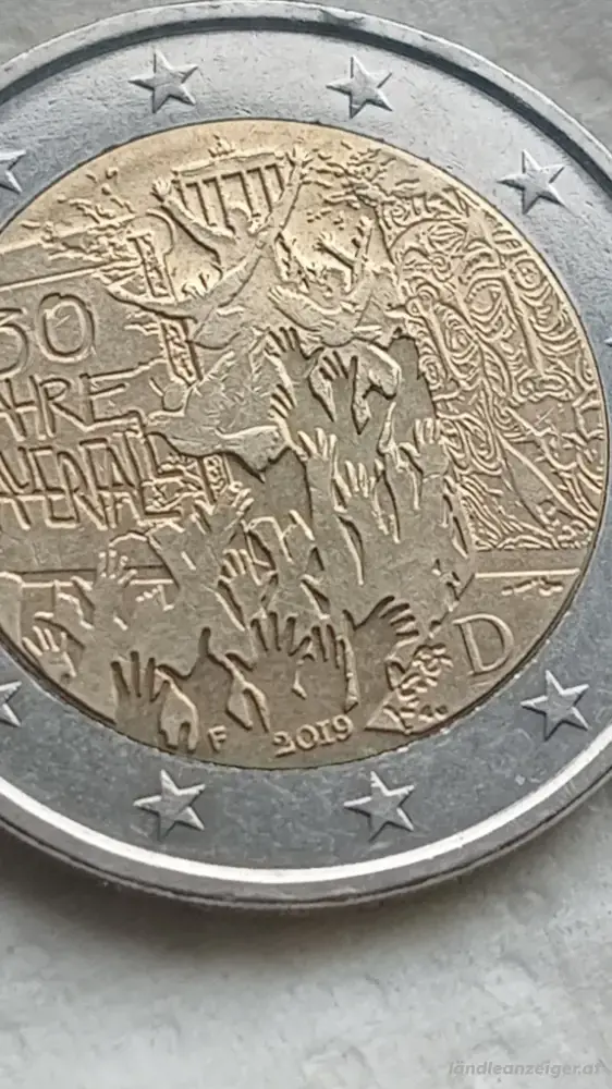2 euro 2019 f 30 Jahre mauerffall deutschland 2 euro 2019 f 30 Jahre mauerffall deutschland