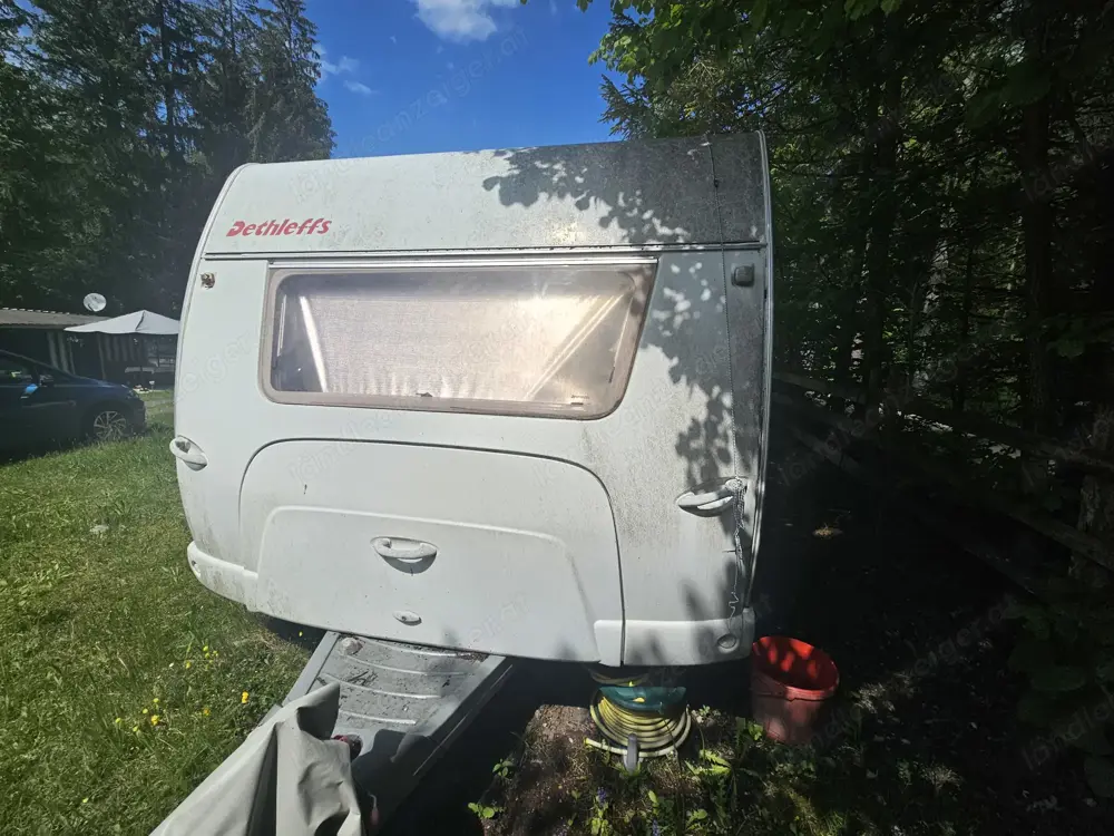 Wohnwagen Dethleffs Beduin 580 DB(2002)Wasserschaden + Dauercampingstellplatz