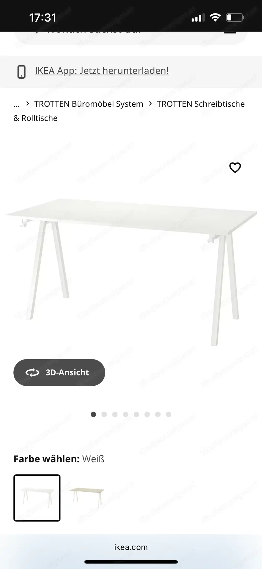 Schreibtisch weiß Ikea Trotten Schreibtisch weiß Ikea Trotten