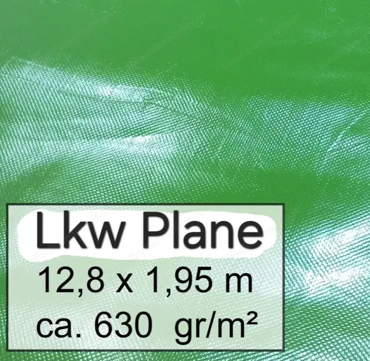 Neue LKW Plane Grün 12.8 x 1.95 cm 600 g m Neue LKW Plane Grün 12.8 x 1.95 cm 600 g m