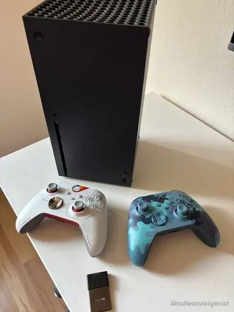 Xbox serie X Microsoft spielkonsole mit 2 pro controller und OVP . zustand : neu Xbox serie X Microsoft spielkonsole mit 2 pro controller und OVP . zustand : neu