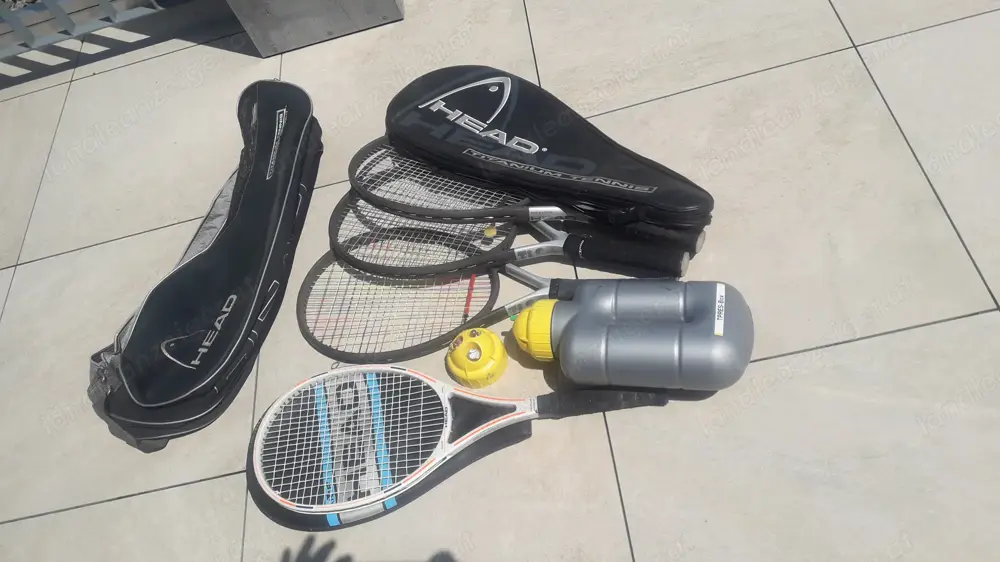 Tennis, Tennisschläger zu verscheinken