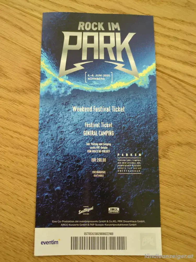 Rock im Park Ticket Rock im Park Ticket