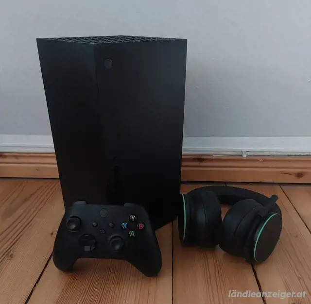 Xbox serie X schwarz spielkonsole mit ovp und Zubehör + kopförer und kontrollern Xbox serie X schwarz spielkonsole mit ovp und Zubehör + kopförer und kontrollern