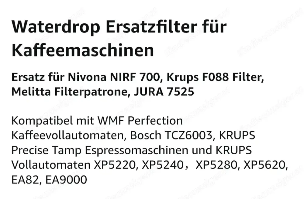 Waterdrop 6 Kaffeewasserfilter für Melitta Waterdrop 6 Kaffeewasserfilter für Melitta
