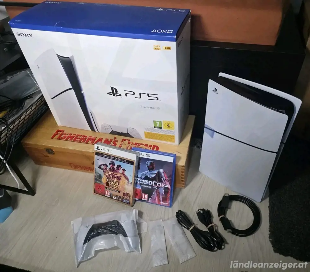 PlayStation 5 Slim 1TB Disc Edition mit Controller & 2 Spiele 