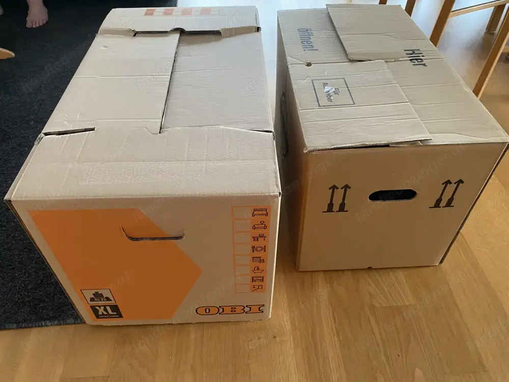7 Umzugskartons, Gr. XL und L 7 Umzugskartons, Gr. XL und L