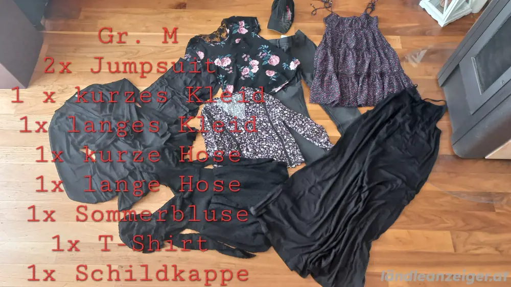 Schwarzes Damenbekleidungspaket Gr. M Schwarzes Damenbekleidungspaket Gr. M