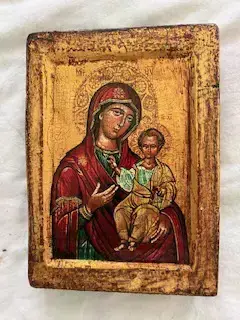 Ikone Muttergottes mit Kind - ein Schnäppchen! Ikone Muttergottes mit Kind - ein Schnäppchen!