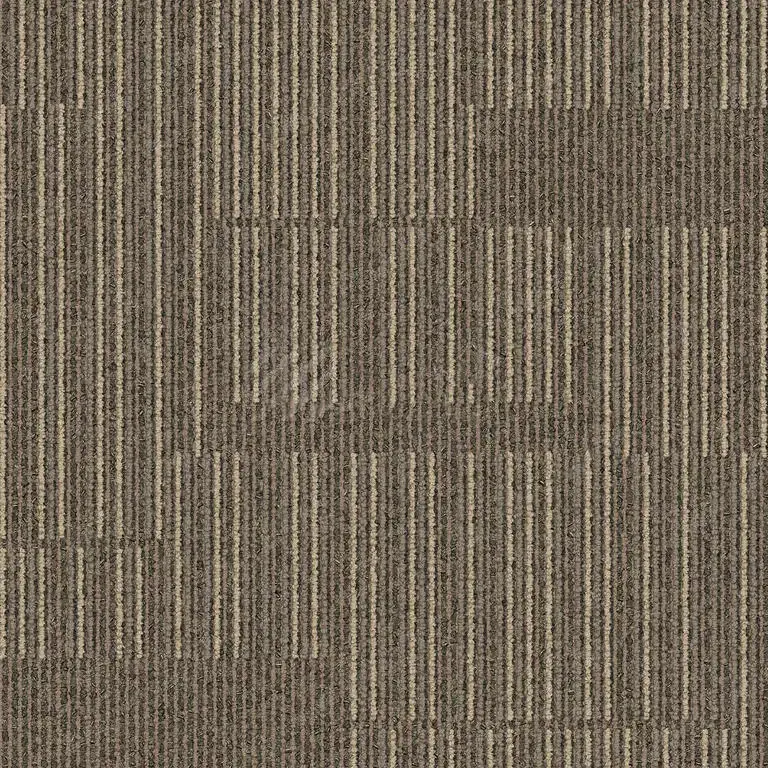 Sonderangebot. Braune Teppichfliesen mit Streifenmuster