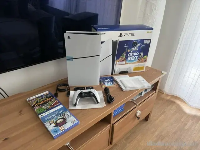 PS5 Sony slim astro bot édition mit verpakung und kontrollern + 2 videospiel PS5 Sony slim astro bot édition mit verpakung und kontrollern + 2 videospiel