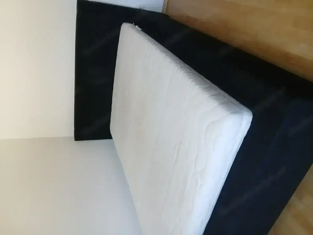 Vergeben!!! Polsterbett 160x200cm - samtschwarzer Bezug zu VERSCHENKEN 