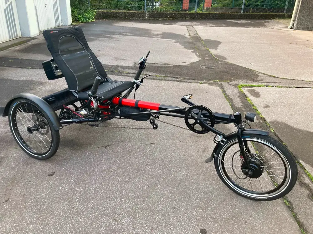 Hase Lepus Liegerad mit Rohloff & neuem Pedelec E-Antrieb 25kmh
