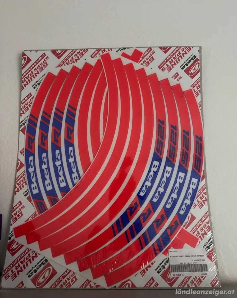 Beta rr 125 R Felgen sticker Beta rr 125 R Felgen sticker