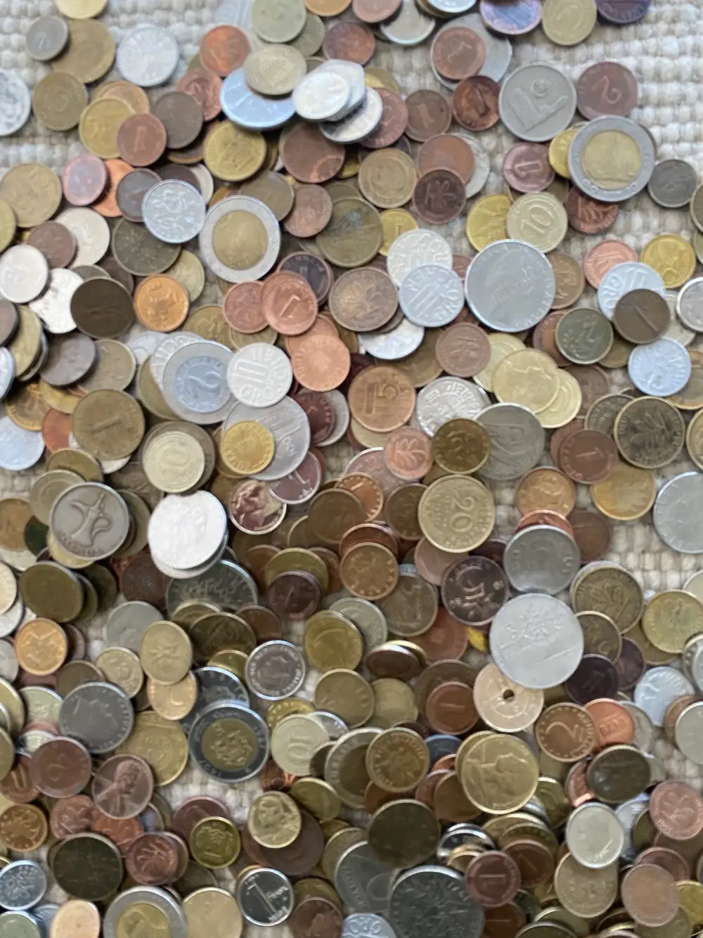 3 kg alte Münzen - überwiegend Europa 3 kg alte Münzen - überwiegend Europa