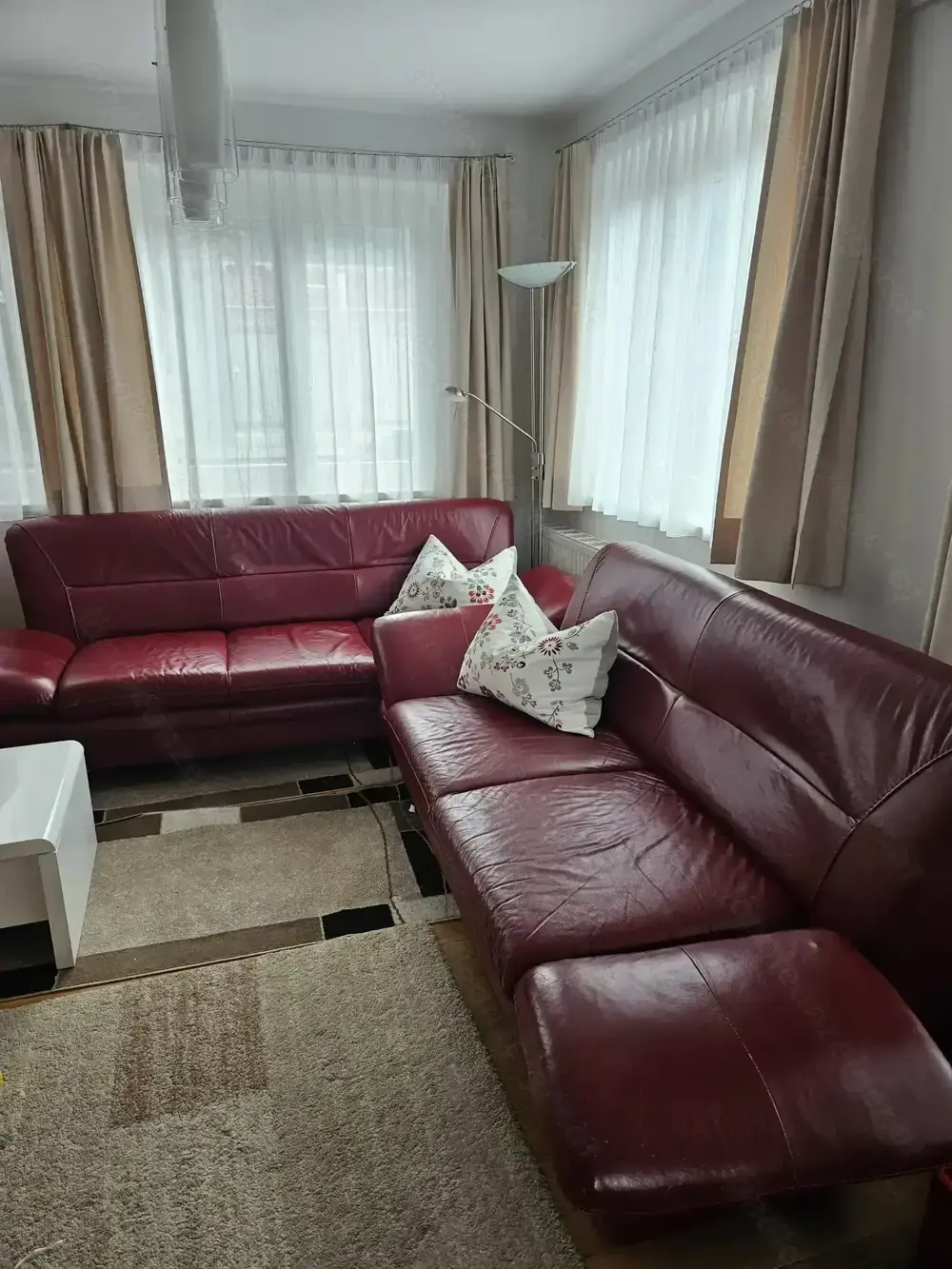 Leder Couch, Garnitur Leder Couch, Garnitur