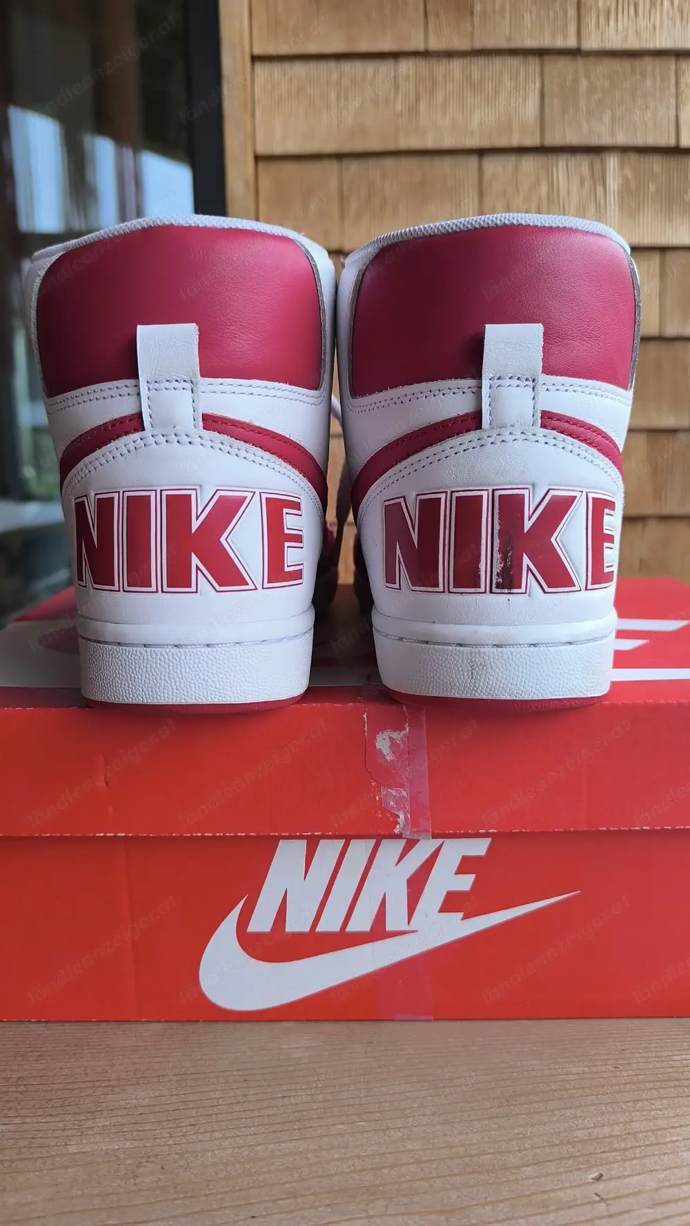 Nike Terminator High, weiß-rot, Gr 41