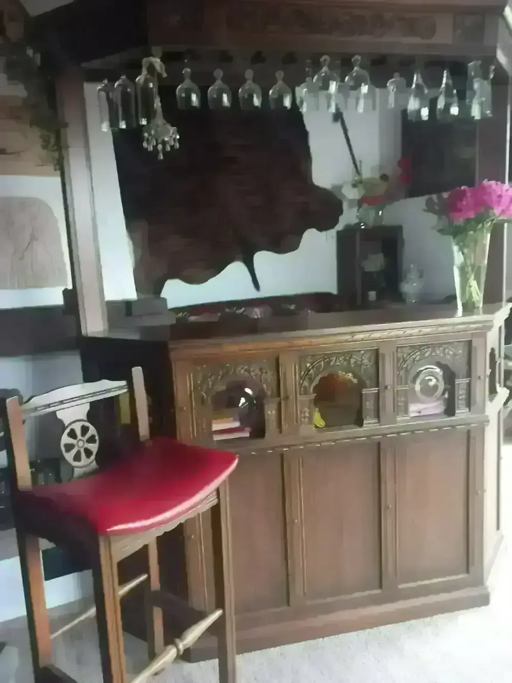 Bar aus eichenholz-old charm-stil.20.jahrhundert