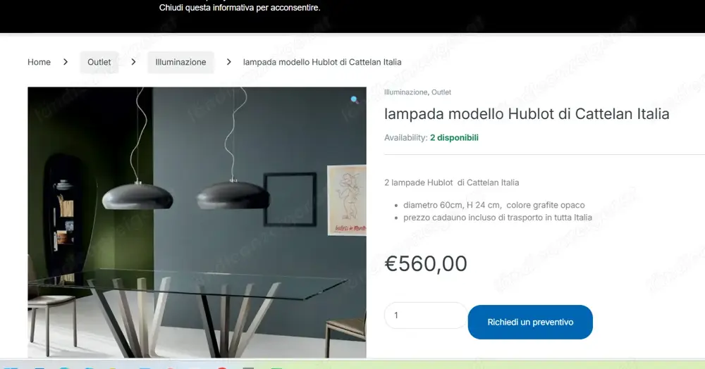Leuchte Cattelan Hublot für Esstisch Leuchte Cattelan Hublot für Esstisch