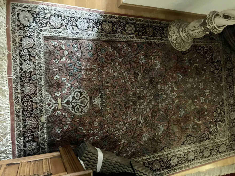 Seidenteppich Kaschmir Indien Orientteppich Seidenteppich Kaschmir Indien Orientteppich