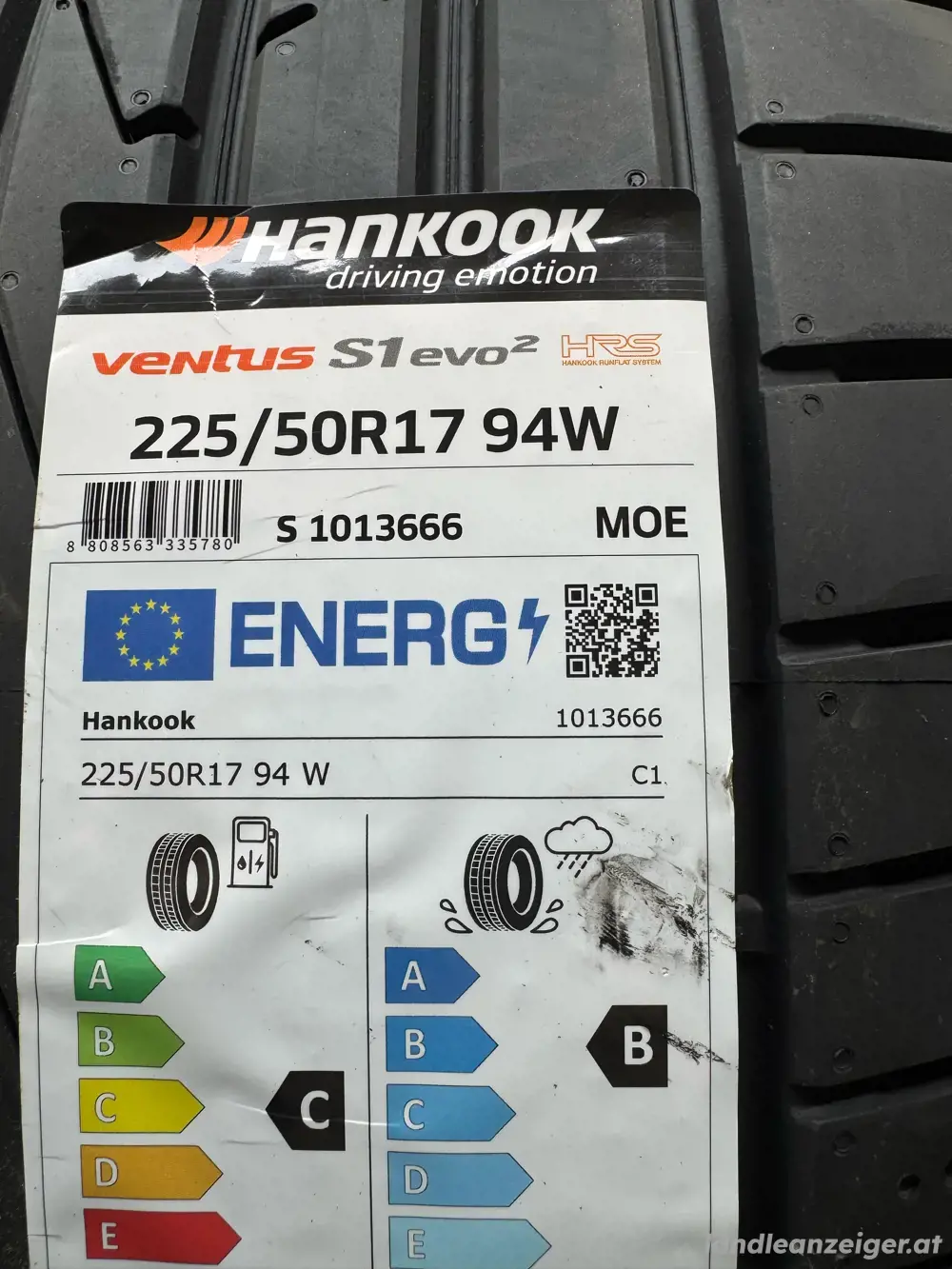 225 50 R17 94W Sommerreifen Hankook Neu 225 50 R17 94W Sommerreifen Hankook Neu