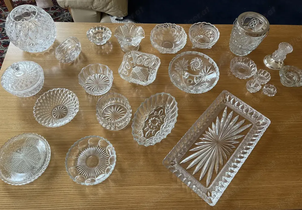 Diverse Kristallschalen Diverse Kristallschalen