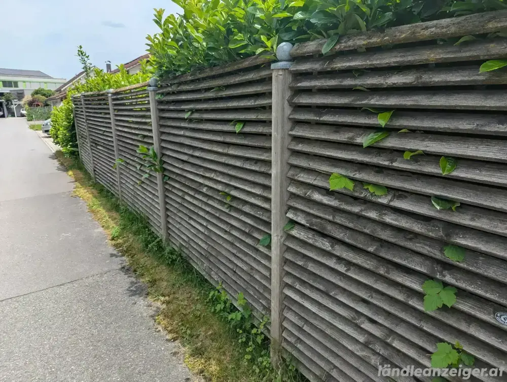 Sichtschutz Zaun Wand 9,5 m Meter Holz