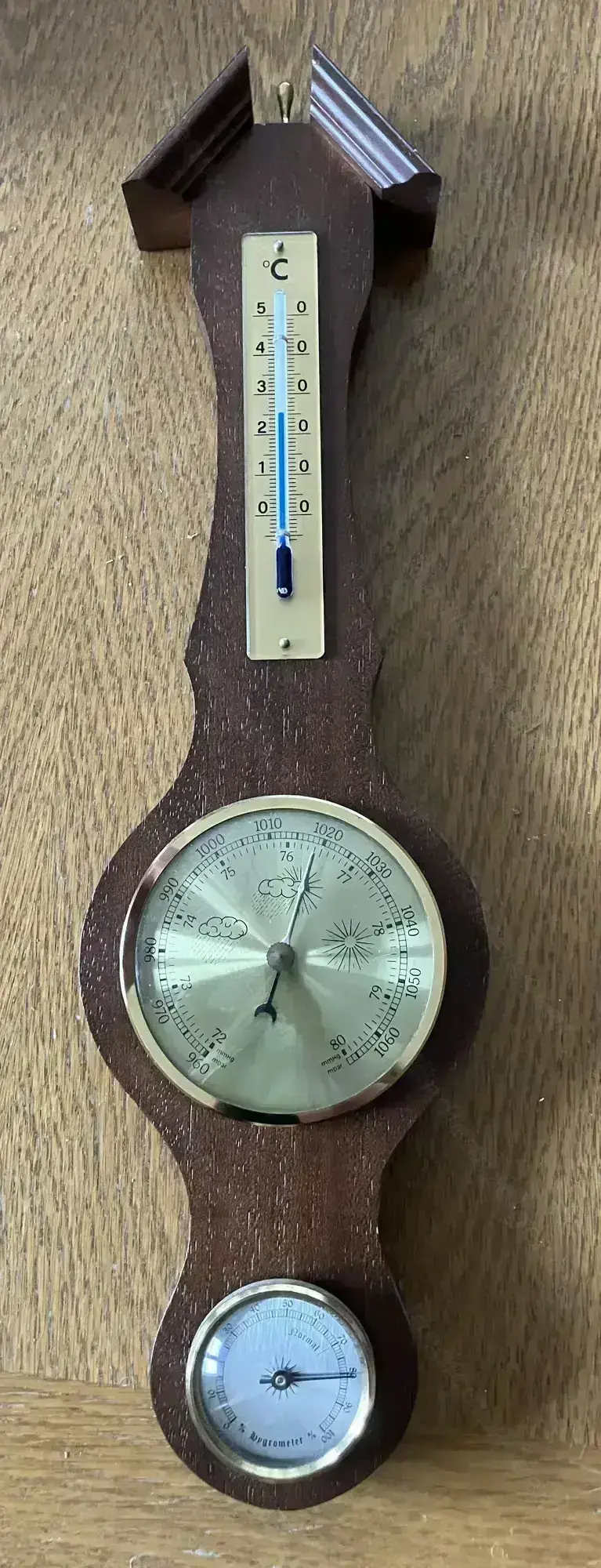 Thermometer, Barometer, Hygrometer Holz Stilmöbel Thermometer, Barometer, Hygrometer Holz Stilmöbel