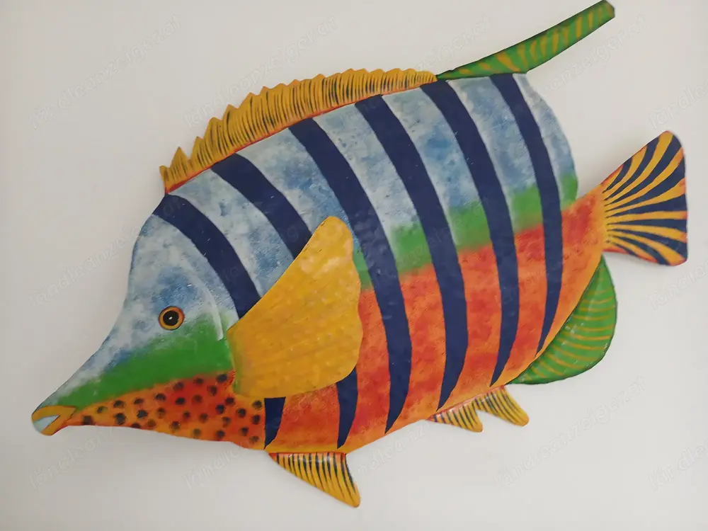 Deko-Fisch Metall Handarbeit Unikat  ca. 50x80 cm