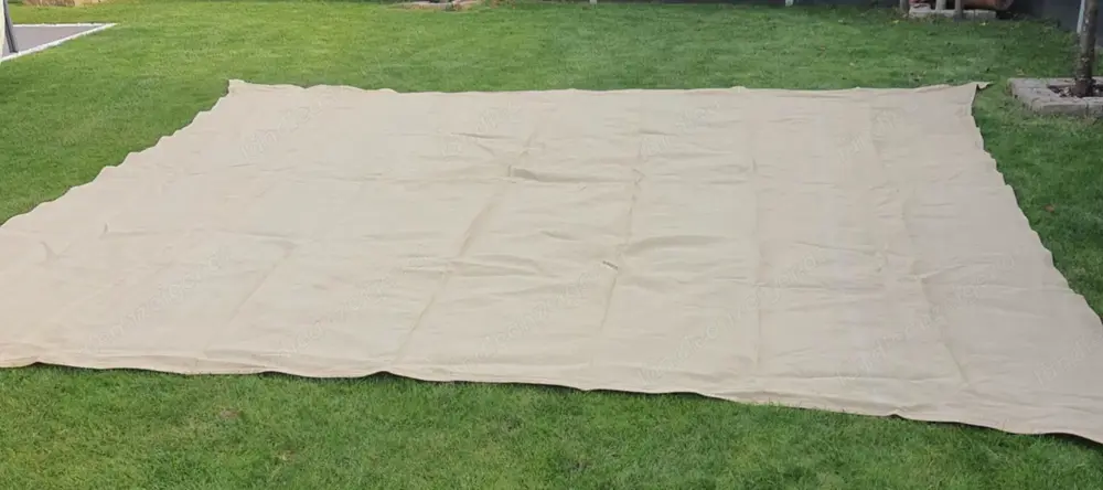 Viereck- Sonnensegel Sonnenschutz 420 cm x 400 cm Creme