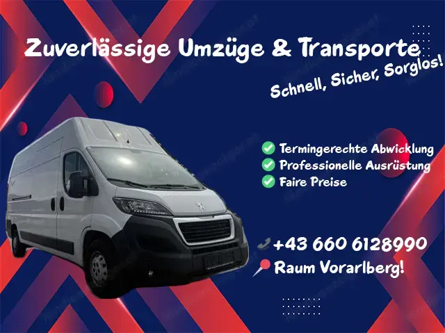 Zuverlässige Umzüge & Transporte in Vorarlberg