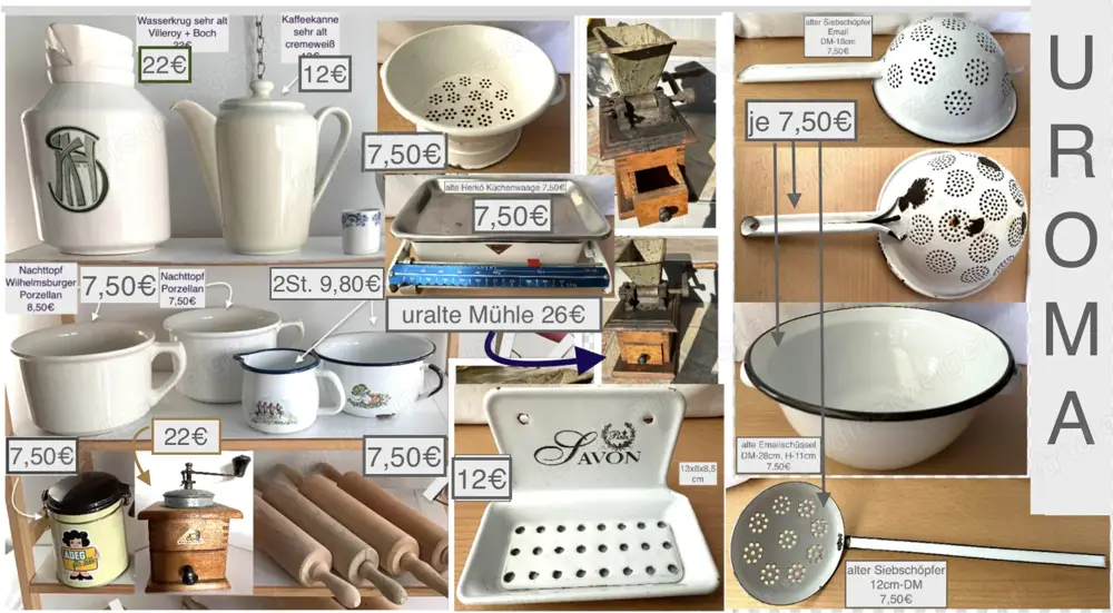 Urgroßmutters Küchenhelfer antik ab 7,50 