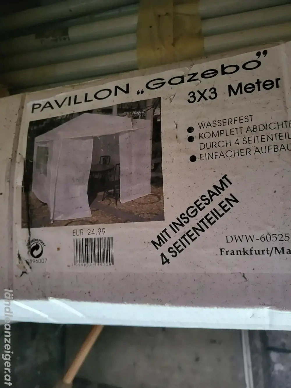 2 Stück Partyzelt mit Seitenwand 2 Stück Partyzelt mit Seitenwand