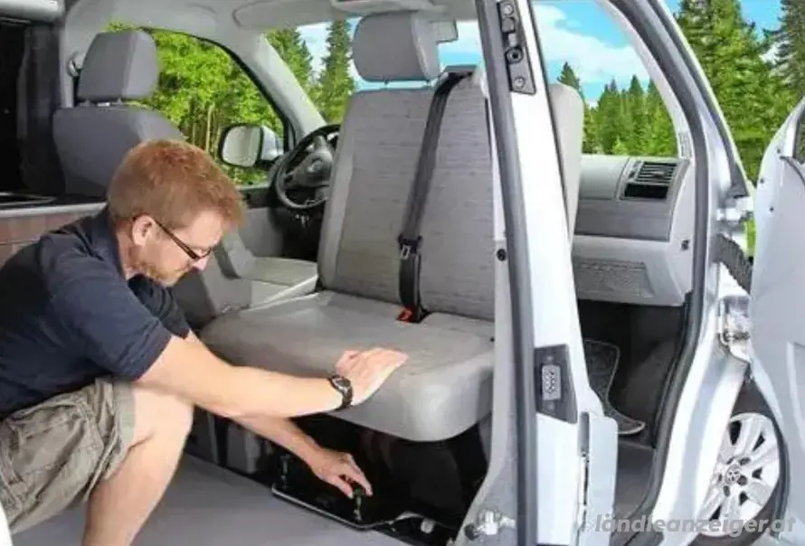 VW T5 T6 Drehkonsole Doppelsitzbank Kiravan VW T5 T6 Drehkonsole Doppelsitzbank Kiravan