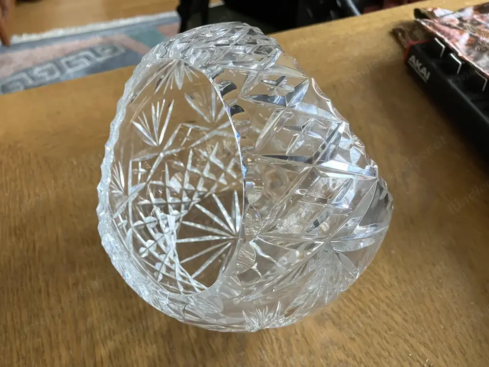 Körbchen aus Kristallglas Vintage Körbchen aus Kristallglas Vintage