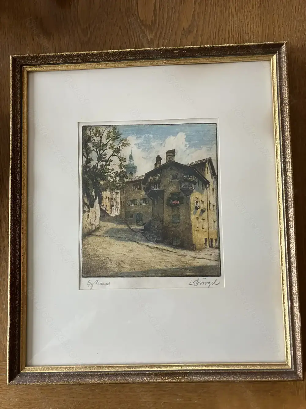 Original-Farbradierung Ludwig Bürgel Original-Farbradierung Ludwig Bürgel