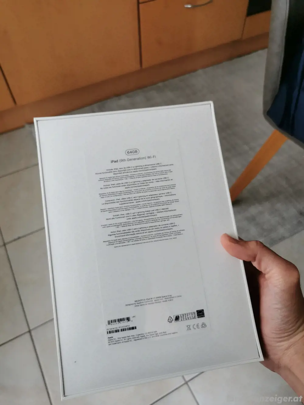 iPad (9. Gen), 64GB, 10,2", Space Grau